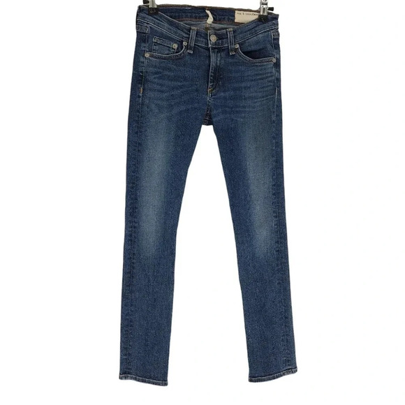rag & bone Capri Jeans Sonoma Dark Wash Cropped Denim - Picture 1 of 6